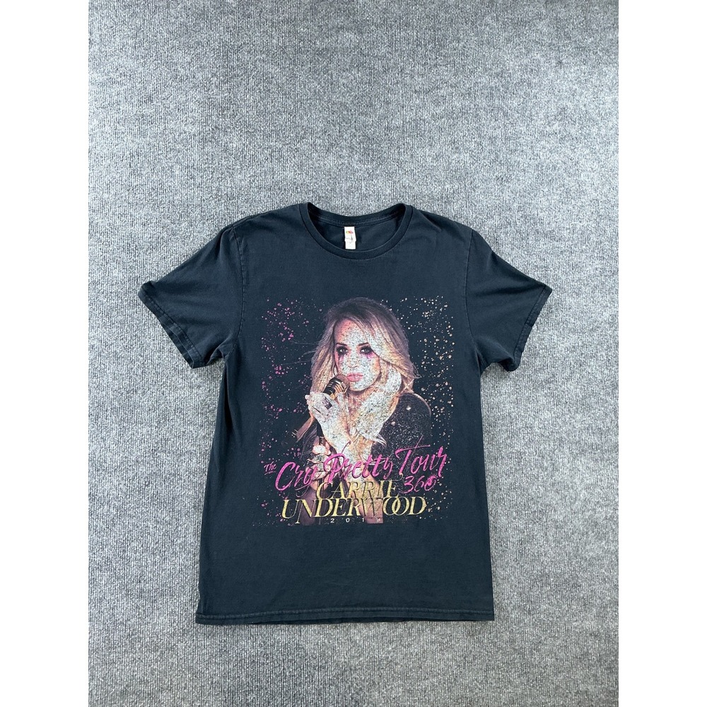 Carrie Underwood Cry Pretty Tour 360 T-Shirt 2019 Black Medium Concert Tee